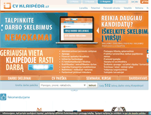 Tablet Screenshot of klaipeda.cvzona.lt