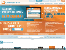 Tablet Screenshot of kaunas.cvzona.lt